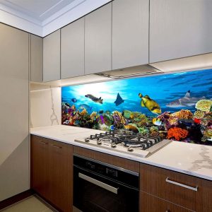 Set 3 piese panou decorativ sticla bucatarie oct037